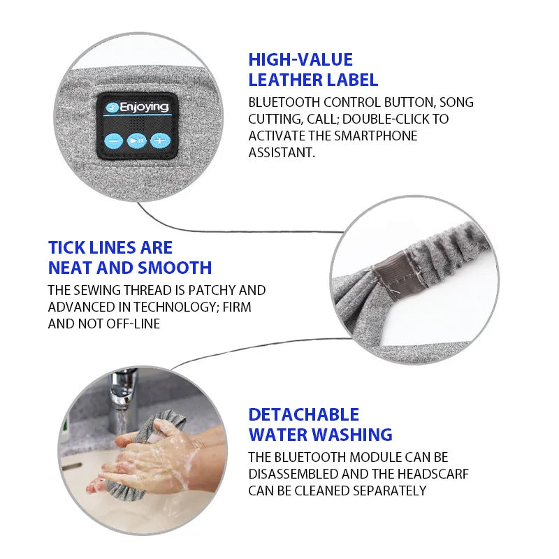  Bluetooth Yoga Headband Headphones 